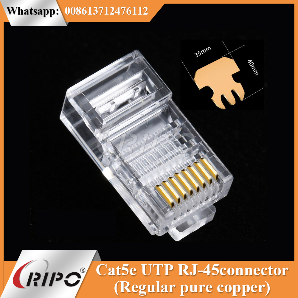 Cat5e UTP RJ-45 connector (Regular pure copper)